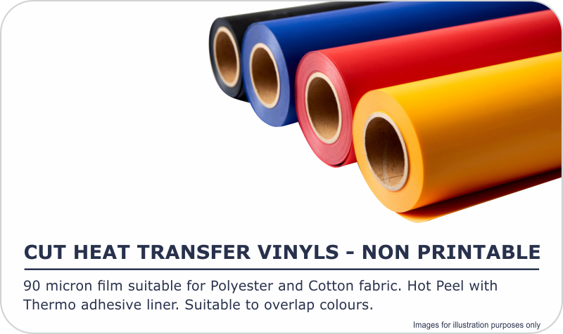 Cut Heat Transfer Vinyls - Non-Printable