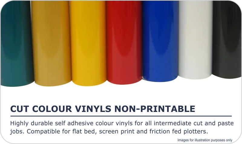 Cut Colour Vinyl's - Non-Printable
